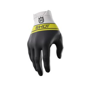 Motokrosové rukavice Shot Aerolite Husqvarna LE bielo-čierne výpredaj