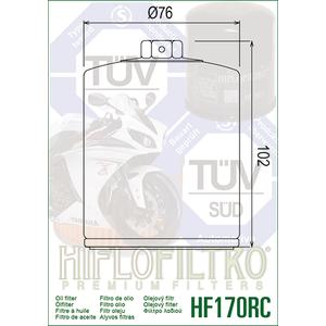 Olejový filter HIFLOFILTRO HF170BRC Racing čierna