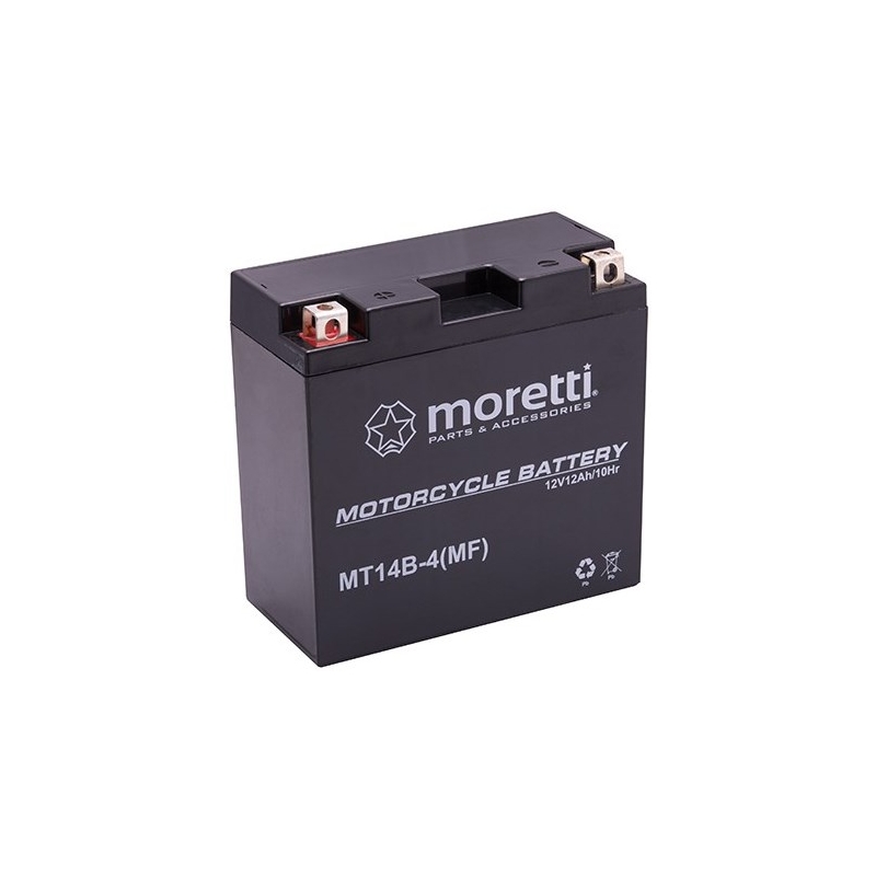 Bezúdržbová gélová batéria Moretti MT14B-4, 12V 12Ah