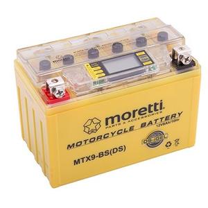 Bezúdržbová gélová batéria Moretti MTX9-BS, 12V 8Ah s meračom napätia