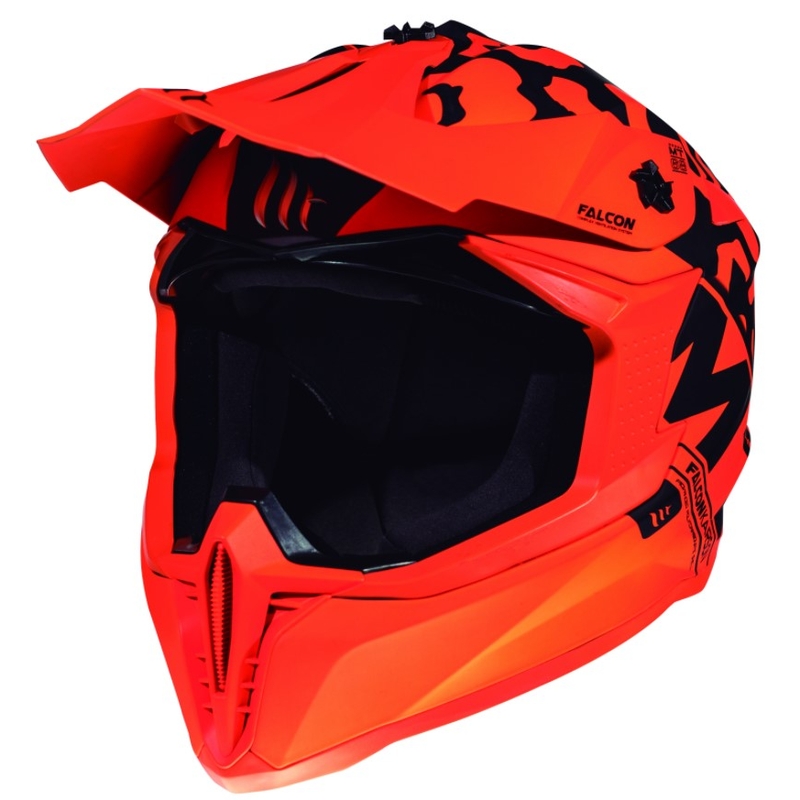 Motokrosová prilba MT Falcon Karson fluo oranžová matná