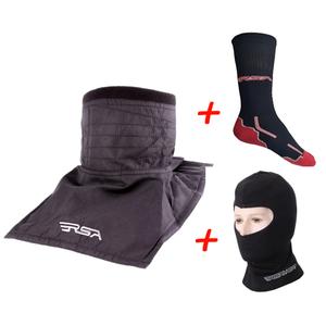 SET: Nákrčník RSA Soul + Termo kukla RSA Heat + Funkčné ponožky RSA Classic