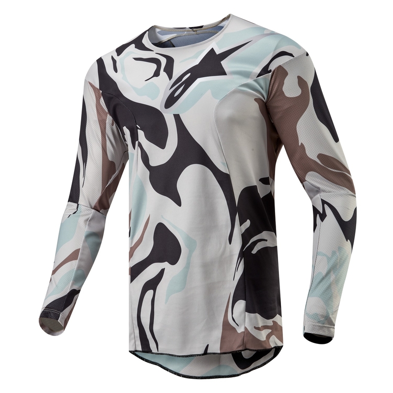 Motokrosový dres Alpinestars Racer Tactical 2024 camo-sivý