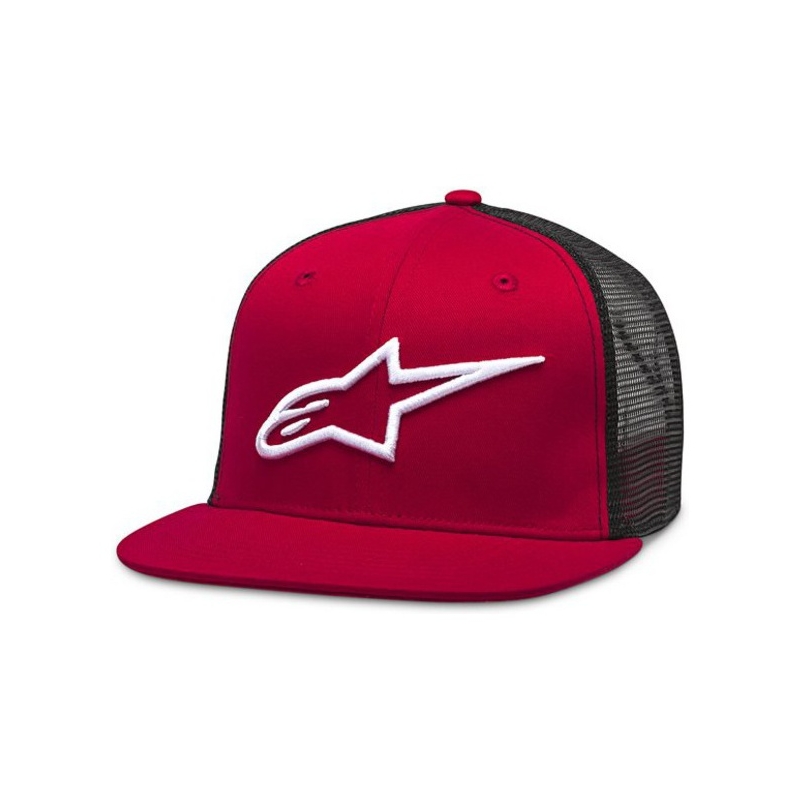 Šiltovka Alpinestars Corp Trucker červeno-čierna