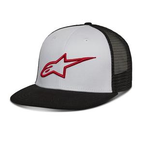 Šiltovka Alpinestars Corp Trucker bielo-čierno-červená