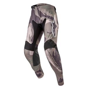 Motokrosové nohavice Alpinestars Racer Tactical zelená camo-hnedé