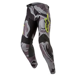 Motokrosové nohavice Alpinestars Racer Tactical sivá camo-fluo žlto-čierne