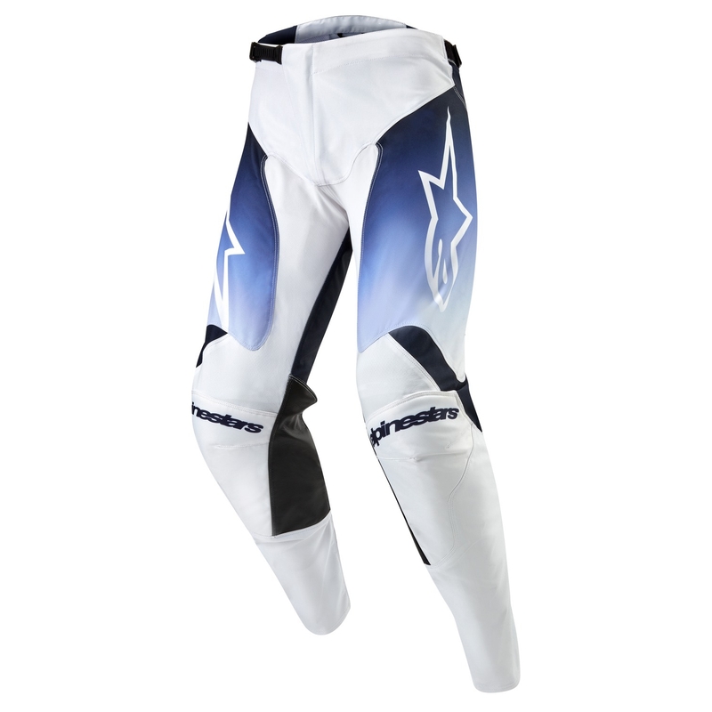 Motokrosové nohavice Alpinestars Racer Hoen bielo-modré
