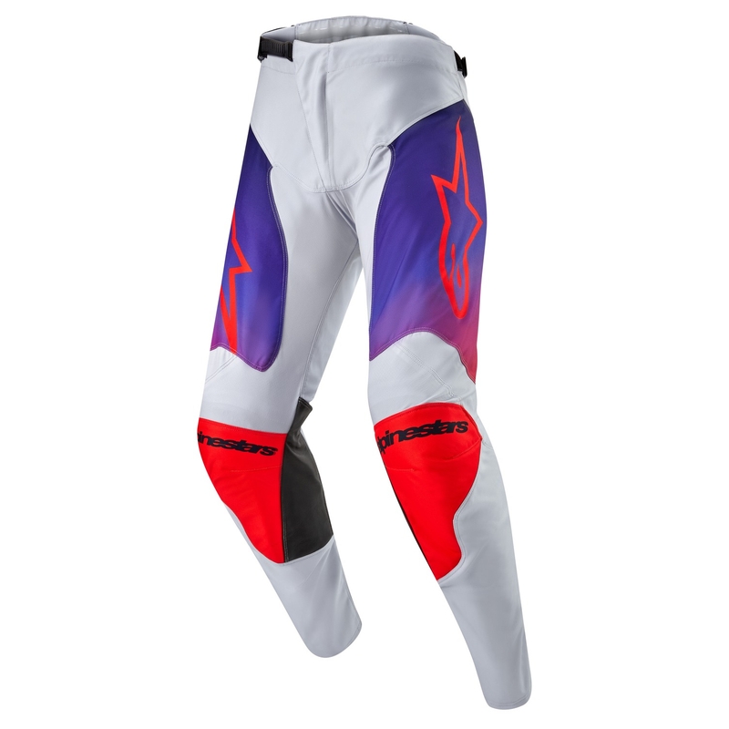 Motokrosové nohavice Alpinestars Racer Hoen šedo-modro-oranžové