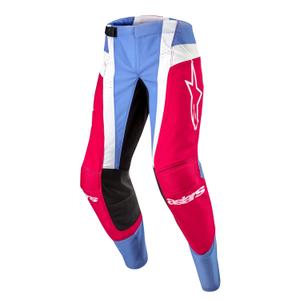 Motokrosové nohavice Alpinestars Techstar Ocuri svetlo modro-bielo-červené