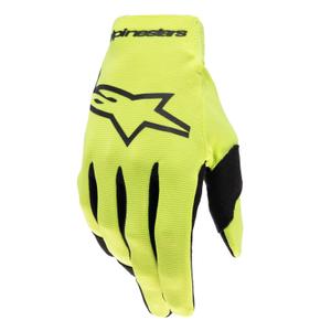 Motokrosové rukavice Alpinestars Radar fluo žlto-čierne