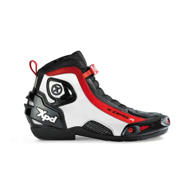 Topánky na motorku XPD X-Zero R čierno-bielo-červené