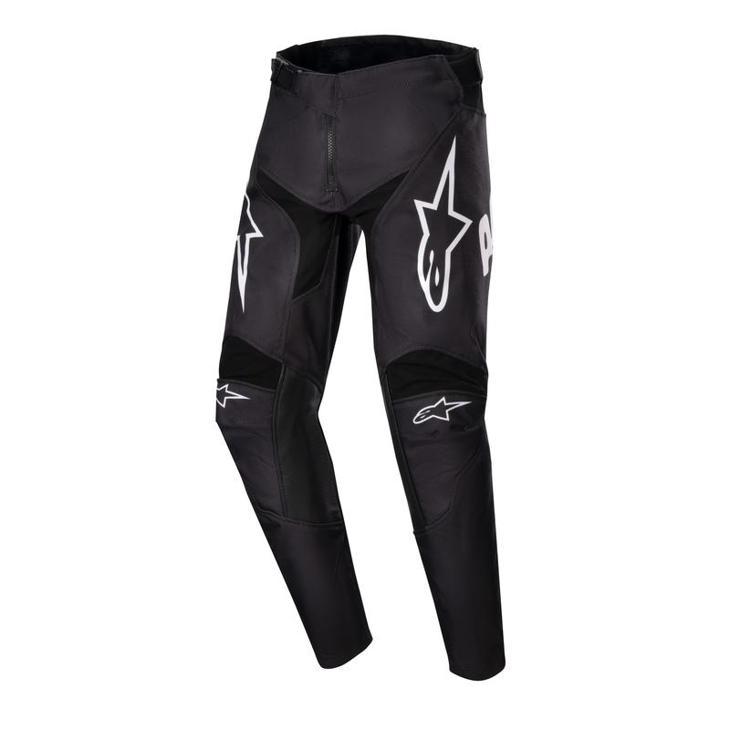 Detské motokrosové nohavice Alpinestars Racer Hana 2024 čierno-biele