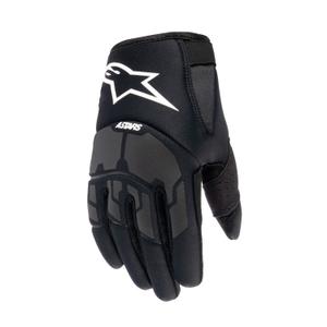 Detské motokrosové rukavice Alpinestars Thermo Shielder čierne