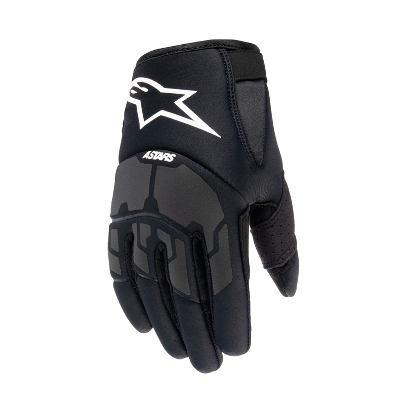Detské motokrosové rukavice Alpinestars Thermo Shielder čierne