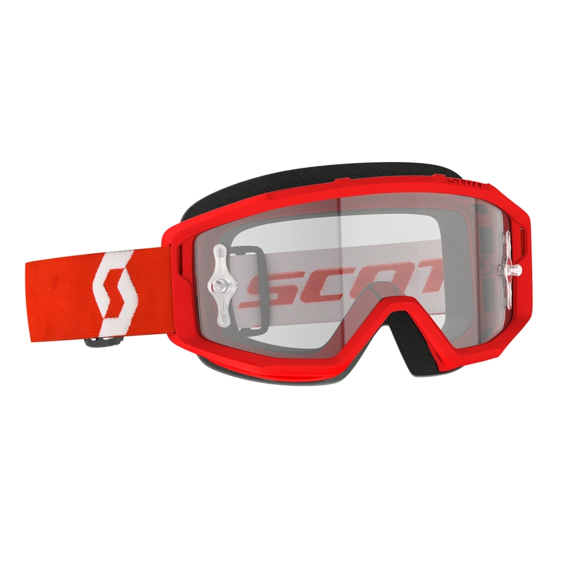 Motokrosové okuliare SCOTT PRIMAL CLEAR červeno-biele
