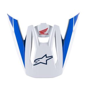 Šilt pre helmy Alpinestars S-M5 Honda kolekcia bielo-modro-červený