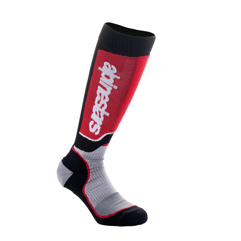 Detské ponožky Alpinestars MX Plus čierno-červeno-sivé