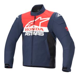 Bunda na motorku Alpinestars SMX Waterproof Honda modro-čierno-červeno-biela