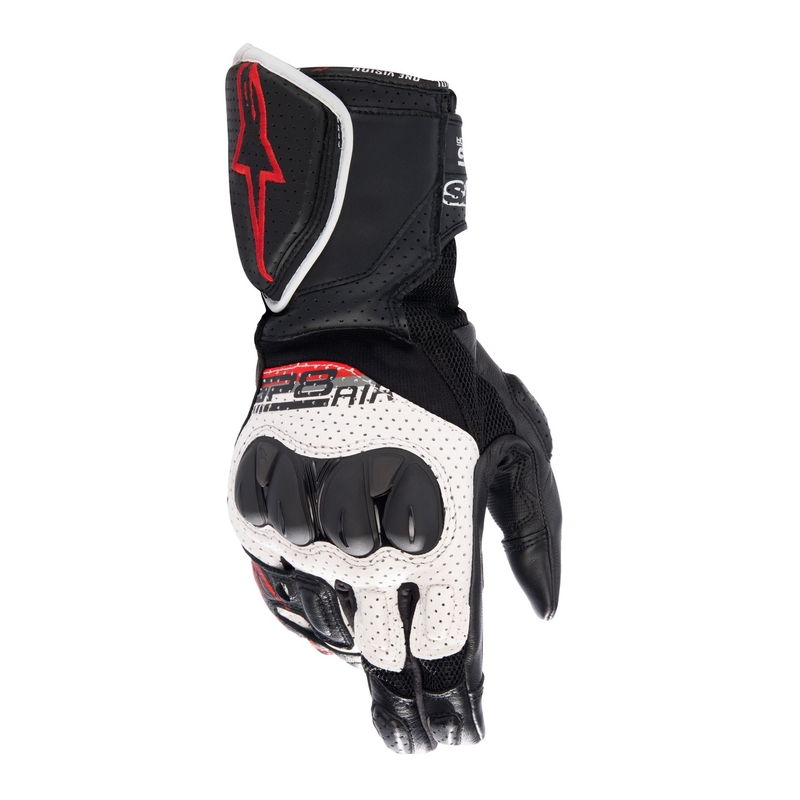 Rukavice na motorku Alpinestars SP-8 Air bielo-čierno-červené