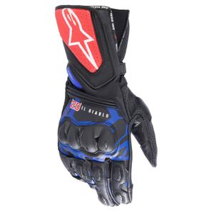 Rukavice na motorku Alpinestars SP-8 3 Monster FQ20 čierno-červeno-modro-biele