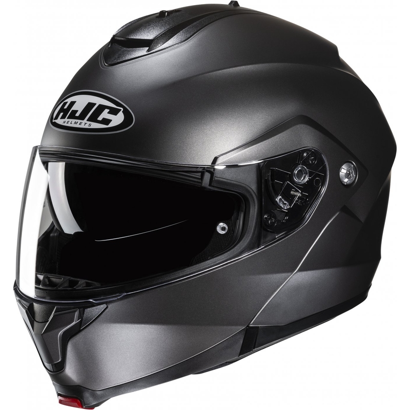 Vyklápacia helma na motorku HJC C91N Solid semi flat titanová