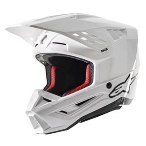 Motokrosová prilba Alpinestars S-M5 Solid biela