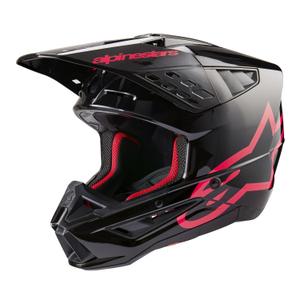 Motokrosová prilba Alpinestars S-M5 Corp čierno-ružová