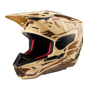 Motokrosová prilba Alpinestars S-M5 Mineral matná tmavo hnedá camo