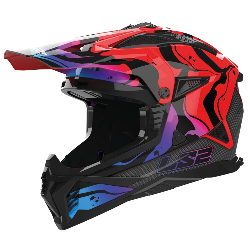 Motokrosová prilba LS2 MX708 Fast II Wash červená