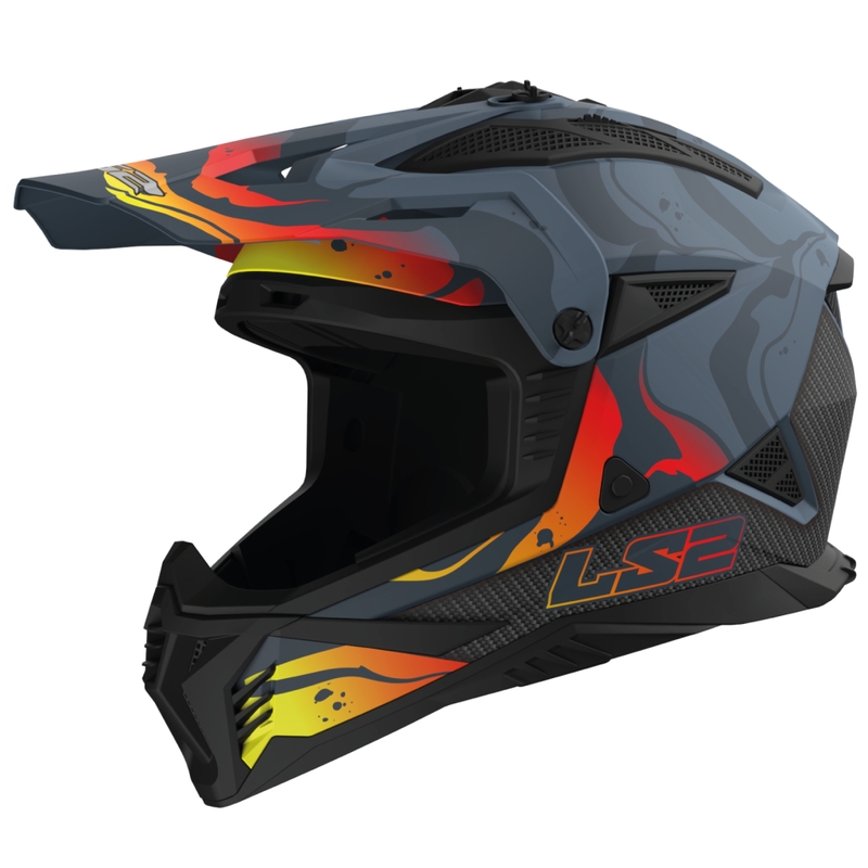 Motokrosová prilba LS2 MX708 Fast II Wash tmavo šedá