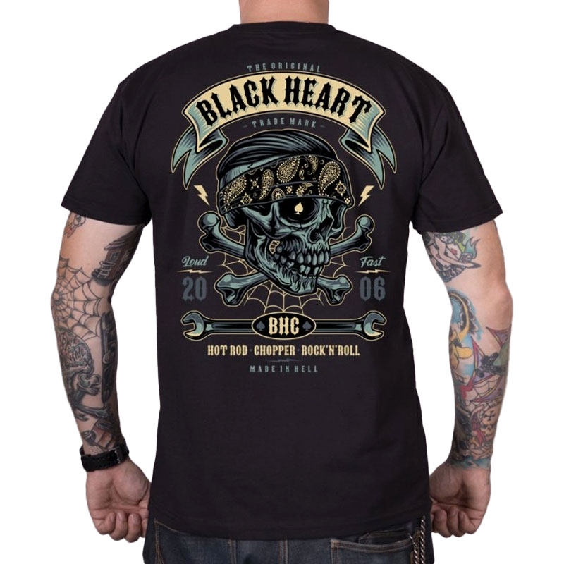 Tričko Black Heart Bandana Boy čierne