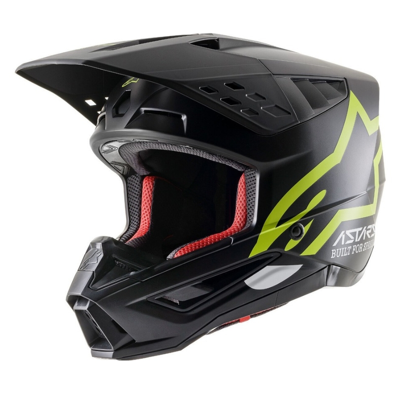 Motokrosová prilba Alpinestars S-M5 Compass čierno-fluo žltá