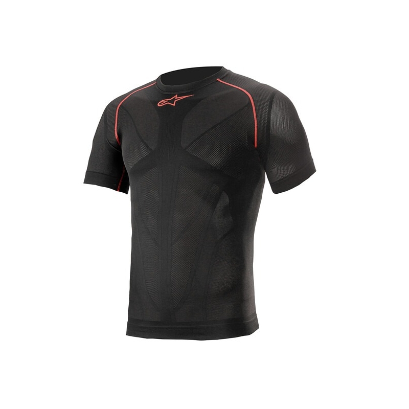 Termotriko s krátkym rukávom Alpinestars Ride Tech Summer čierno-červené