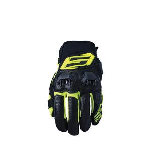 Rukavice na motorku FIVE SF3 čierno-fluo žlté