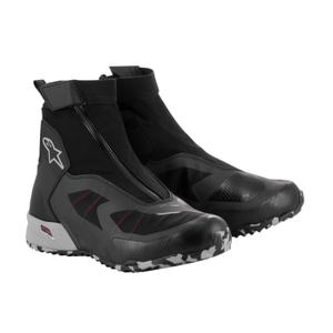 Topánky na motorku Alpinestars CR-8 Gore-Tex čierno-šedo-červené