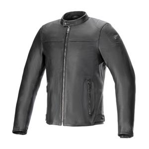 Kožená bunda na motorku Alpinestars Blacktrack čierno-čierna