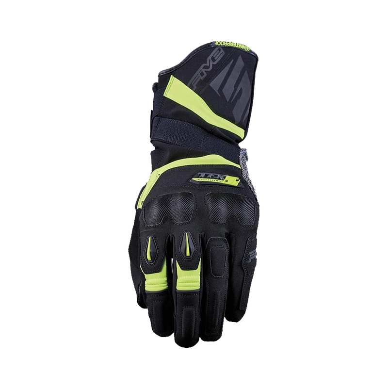 Rukavice na motorku FIVE TFX2 WP čierno-fluo žlté