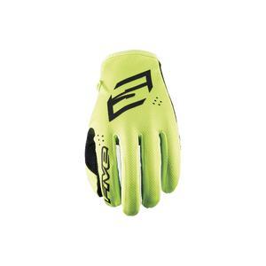 Motokrosové rukavice FIVE MXF4 fluo žlté