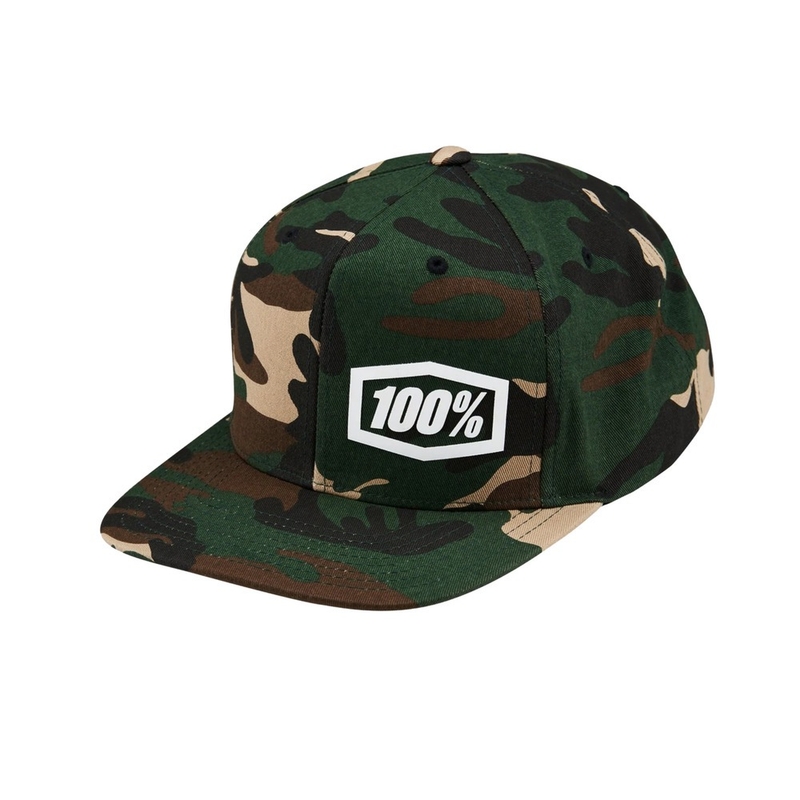 Šiltovka 100% Machine Snapback camo