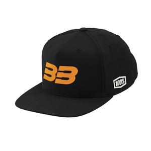 Šiltovka 100% BB33 Snapback čierno-oranžová
