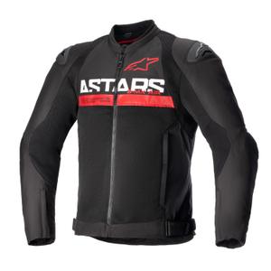 Bunda na motorku Alpinestars SMX Air čierno-fluo červená