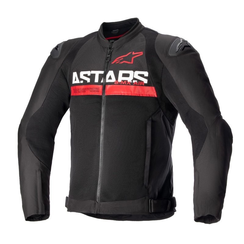 Bunda na motorku Alpinestars SMX Air čierno-fluo červená