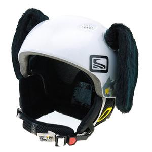 Uši na helmu Pes čierne