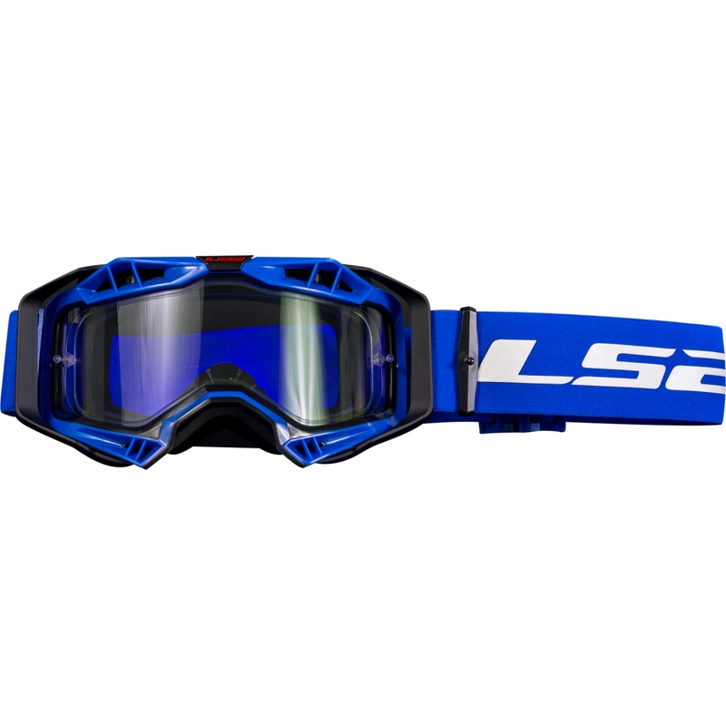 Motokrosové okuliare LS2 Aura Enduro čierno-modré číre plexi