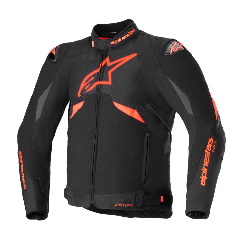 Bunda na motorku Alpinestars T-GP R 3 DRYSTAR čierno-fluo červeno-biela