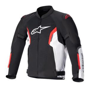 Bunda na motorku Alpinestars AST AIR TECH-AIR 5 kompatibilná čierno-bielo-fluo červená