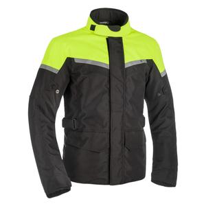 Bunda na motorku Oxford Spartan Long WP čierno-fluo žltá