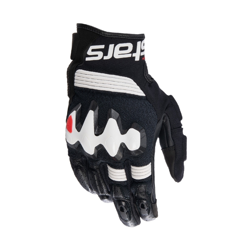 Rukavice na motorku Alpinestars Halo čierno-biele