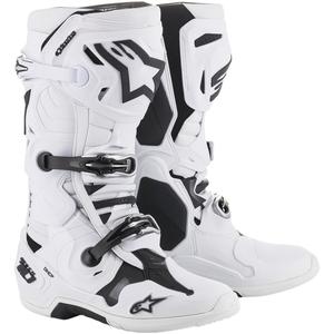 Topánky na motocykel Alpinestars Tech 10 biele - II. akosť výpredaj